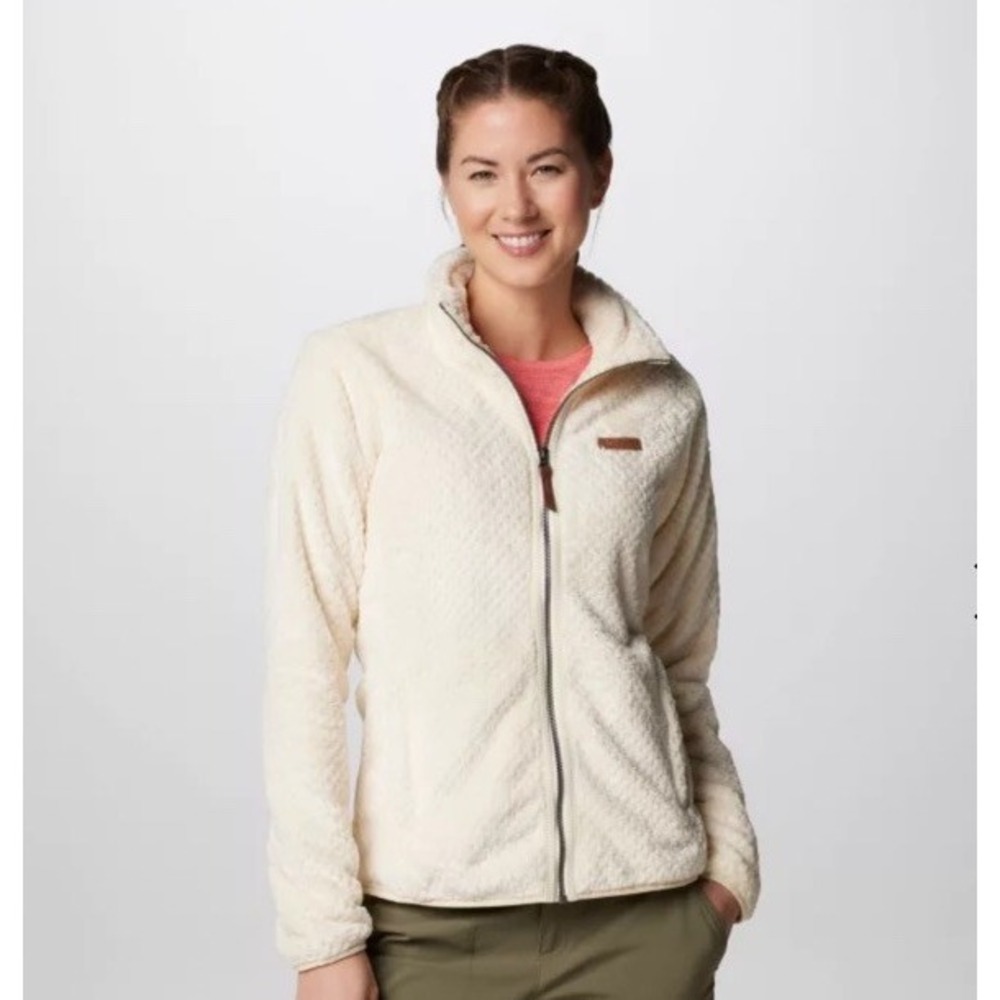 Cozy Cream Full-Zip Women's Fleece Jacket